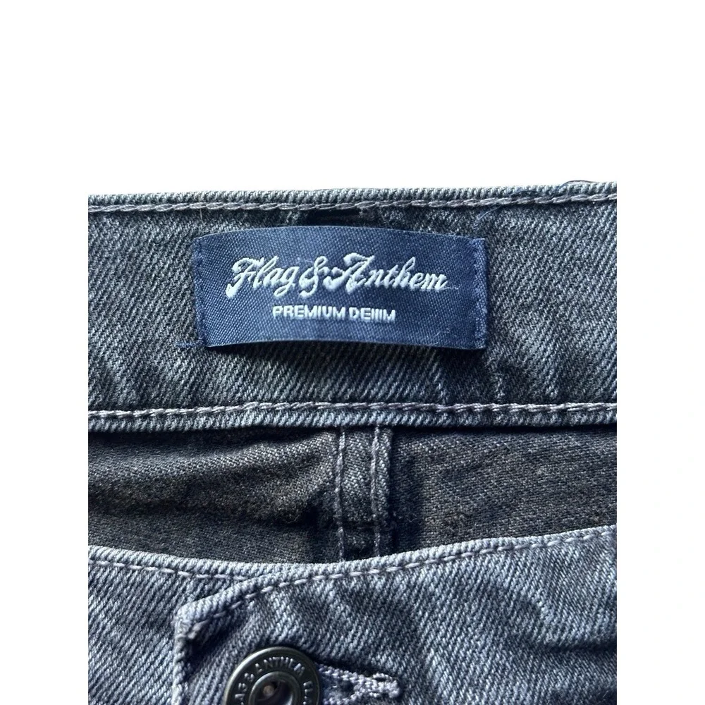 Flag & Anthem Men's 5-Pocket Denim BLACK Beckett Wash‎  42/32 Portland Relaxed